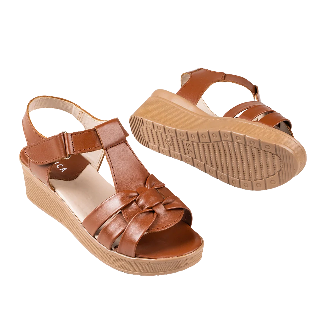 سابو حريمي جلد طبيعي مريح للمشي بكعب 3 سم موديل 9030 – شوز يومي 
 - Image 26